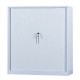 Dulap metalic Premium Asamblat cu usi tambur/pliante 2 rafturi 1000x420x1200 mm (LxlxH), 50 kg/polita, PLUS
