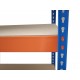 Raft metalic PROFESIONAL Premium 2000x1200x600 mm (HxLxl) lacuit albastru/portocaliu 5 polite MDF, 2500 kg, 7 ani garantie, PLUS