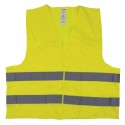 Vesta reflectorizanta DONAU, 100% polyester, cu arici, marimea 3XL - galbena