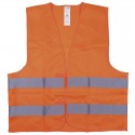 Vesta reflectorizanta DONAU, 100% polyester, cu arici, marimea XL - portocalie