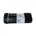 Saci plastic reciclabil, standard, 35L, 50x60cm, 20 microni, 15buc/rola, Ameco - negri