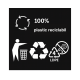 Saci plastic reciclabil, standard, 35L, 50x60cm, 20 microni, 15buc/rola, Ameco - negri