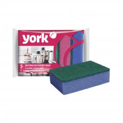 Bureti pentru spalat vasele, 100x70x29 mm, 5 buc/set, YORK Maxi - culori asortate