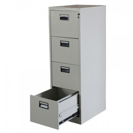 Dulap Clasificator metalic Premium pentru fise pacienti/medicale cu 4 sertare 460x620x1325 mm (LxlxH), PLUS, Neasamblat