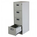 Dulap Clasificator metalic Premium pentru fise pacienti/medicale cu 4 sertare 460x620x1325 mm (LxlxH), PLUS, Neasamblat