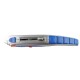 Cutter profesional Optima, lama trapezoidala + 5 rezerve SK5, cu auto-incarcare, zinc cu rubber grip