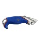 Cutter profesional Optima, lama trapezoidala + 2 rezerve SK5, aluminiu cu rubber grip