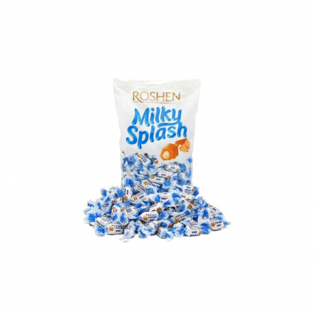 Caramele Toffee Milky Splash 1kg,Roshen