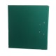 Biblioraft A4, plastifiat PVC/paper, margine metalica, 75 mm, Optima Budget - verde