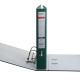Biblioraft A4, plastifiat PVC/paper, margine metalica, 75 mm, Optima Budget - verde