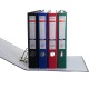 Biblioraft A4, plastifiat PVC/paper, margine metalica, 75 mm, Optima Budget - verde