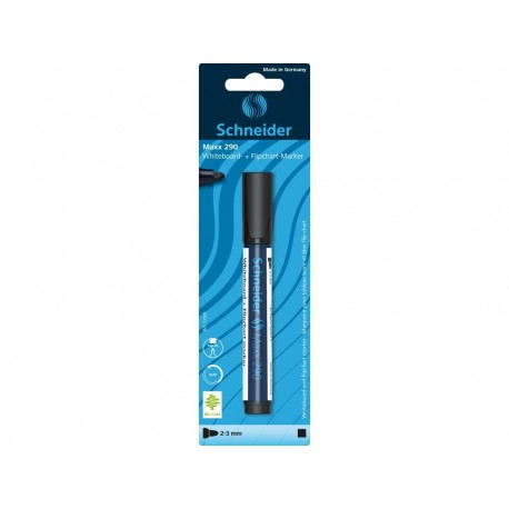 MARKER PT. WHITEBOARD/FLIPCHART 290 (BLISTER) negru, SCHNEIDER