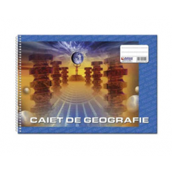 CAIET GEOGRAFIE CU SPIRA 32 FILE, DIAMOND LINE