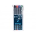 SET 4 MARKER PERMANENT OHP SCHNEIDER MAXX 224M, 1 mm