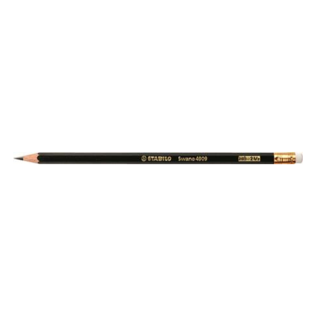Creion grafit cu radiera Stabilo Swano 4909, HB