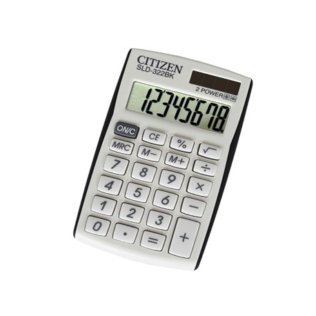 CALCULATOR 8 DIGITS, CITIZEN SLD-322BK 