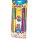 Creioane colorate Carioca Jumbo cu 2 capete, 6 bucati/set