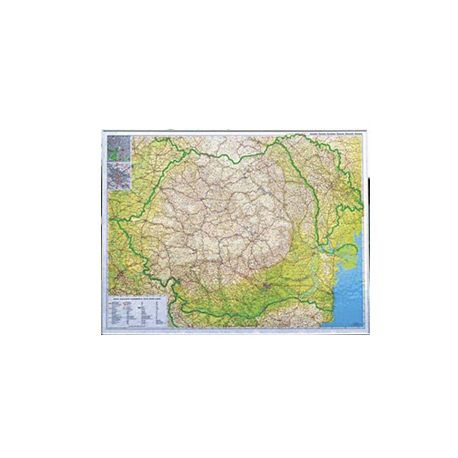 HARTA ROMANIEI RUTIERA-TURISTICA PE SUPORT MAGNETIC 115x85 cm