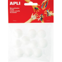 Material spumos pentru lucru manual Apli, in forma de bila cu diametru de 25 mm, 10 bucati/set