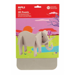 Puzzle 3D Apli, elefant