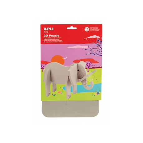 Puzzle 3D Apli, elefant