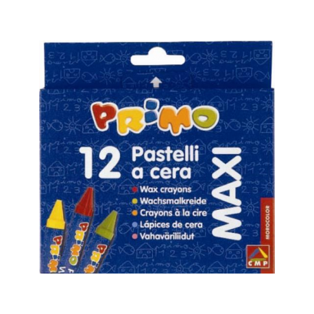 Creioane cerate Morocolor Maxi, 12 culori/cutie