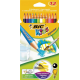 Creioane colorate Bic Aquacouleur, 12 bucati/set