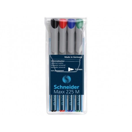 SET 4 MARKER NEPERMANENT OHP SCHNEIDER MAXX 225M, 0,7 mm