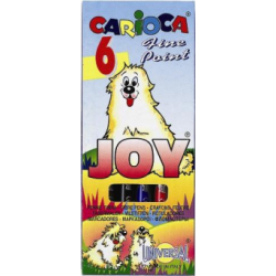 Markere Carioca Joy, varf 2 mm, 6 culori/blister