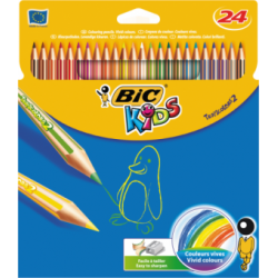 Creioane colorate Bic Tropicolors 2, 24 bucati/set