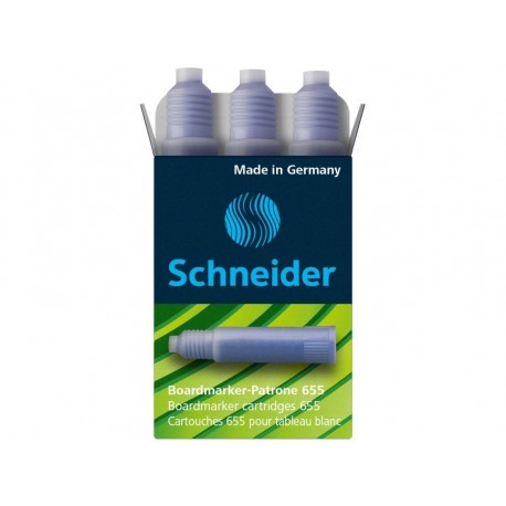 SET 3 REZERVA SCHNEIDER 655 PT. MARKER REINCARCABIL TABLA ALBA/FLIPCHART MAX110