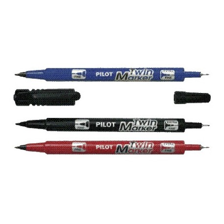 PERMANENT MARKER CU 2 CAPETE PILOT TWIN BEGREEN