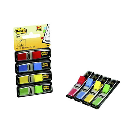 INDEX MINI POST-IT 11,9x43,2 mm, 4 culori neon