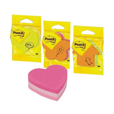 CUB NOTITE AUTOADEZIVE POST-IT, FORME PRETAIATE