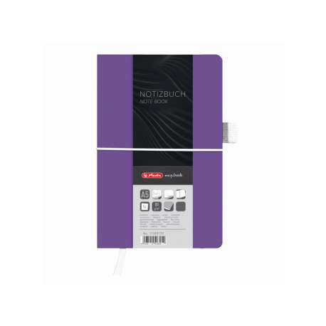 BLOC NOTES A5 96 FILE DICTANDO COPERTA DIN PANZA ELASTIC MY.BOOK CLASSIC VIOLET