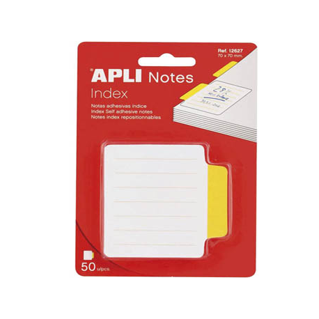 PAGE MARKER LINIAT APLI 70x70 mm, 50 file