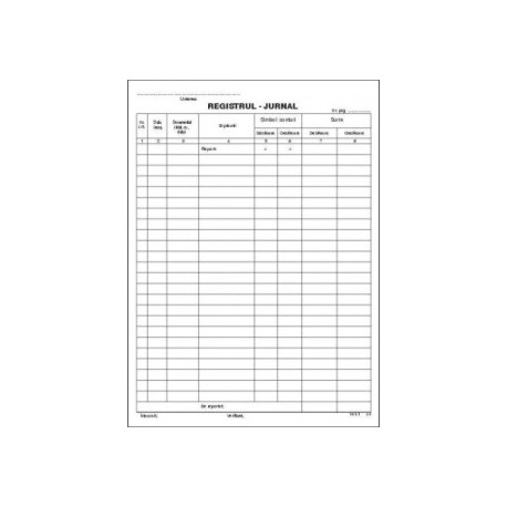 REGISTRU JURNAL A4