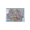 HARTA ROMANIEI ADMINISTRATIV-RUTIERA PE SUPORT MAGNETIC 140x100 cm