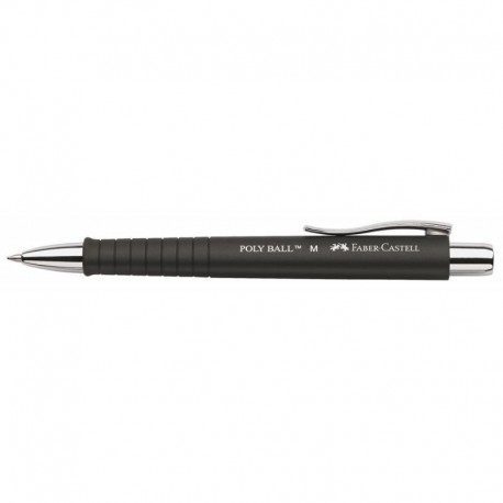 Pix Cu mecanism si Grip Negru Poly Ball Faber-Castell