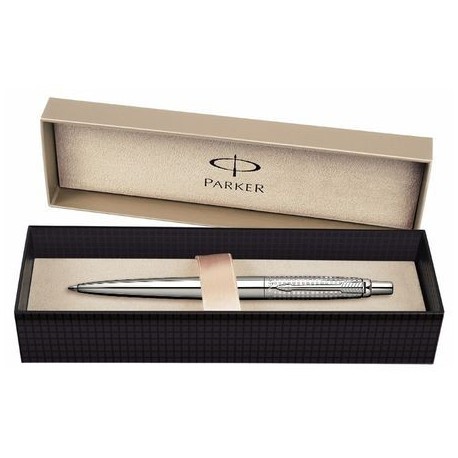 PIX PARKER JOTTER PREMIUM Shiny Stainless Steel Chiselled CT