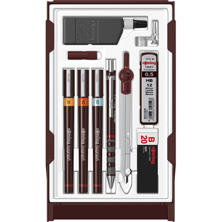 TRUSA ROTRING ISOGRAPH CU 3 TOCURI MASTER (0.25/ 0.35/ 0.50 mm)