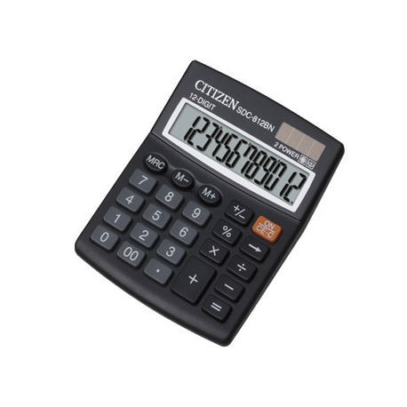 CALCULATOR 12 DIGITS, CITIZEN SDC-812BP 