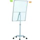 Flipchart mobil, Premium, 70x100 cm, brate laterale, inaltime ajustabila + accesorii: hartie flipchart, markere, burete, magneti