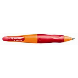 Creion mecanic Stabilo easy 'smove, pentru dreptaci + ascutitoare, fetite
